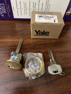 YALE LOCK 1109 RIM CYLINDER Up To 26 KEYED ALIKE, (2) KEYS, LOCKSMITH New 3502