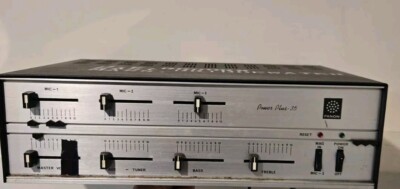 FANON POWER PLUS 35 SOLID STATE AMPLIFIER P.A. 3 CHANNEL MIXER AC/DC VTG MIC AUX