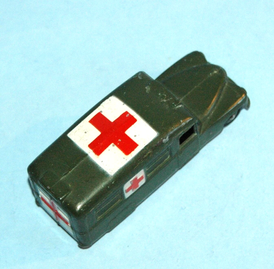 Dinky Toys Meccano Inglaterra Original 30hm Daimler Ambulancia Militar Cruz Roja Foto 2 de 4