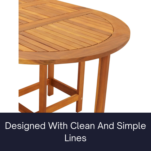 Wooden Dining Table Outdoor Garden Patio Balcony Folding Drop Leaf Furniture AU - Picture 8 of 13