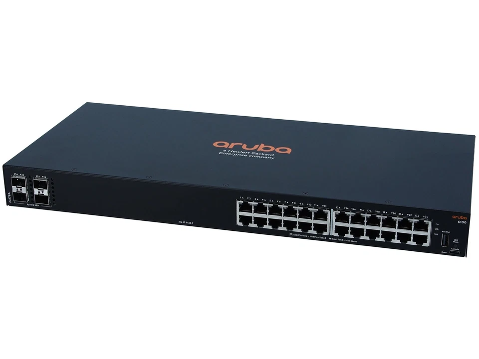 HPE Aruba JL678A CX 6100 24G 4SPF+ Managed Gigabit Ethernet Layer 3 Switch - Image 3 of 4