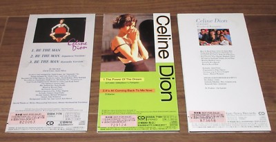 All PROMO issue! CELINE DION 3 x JAPAN snap pack 3 INCH CD SINGLES