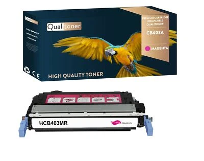 Toner pour HP CB403A Compatible (Magenta ) x1 QUALITONER - Photo 1/4