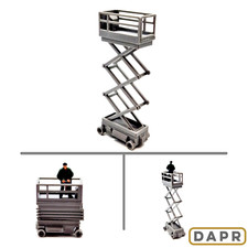 DAPR -  OO Gauge Model Railway Scenery Building - Scissor Lift Mobile Platform