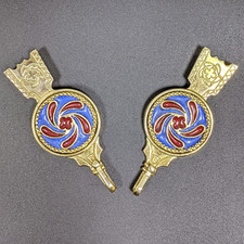 Medieval Women  s Brass Strap End for Historical Costume and Reenactment