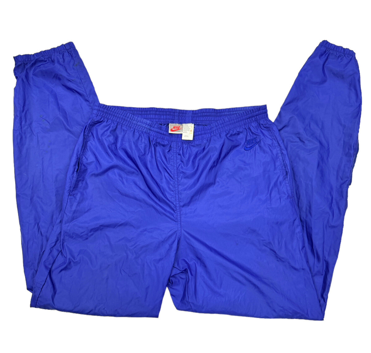 Vintage 90s Nike Royal Blue Winbreaker Nylon Baggy Light Sweat