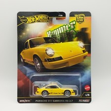 Hot Wheels Porsche 911 Carrera RS 2.7 - Jaune - Car Culture Premium - 1:64 Neuf