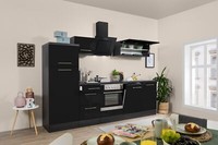 KüChe KüChenzeile KüChenblock Eiche Schwarz Amanda 280 Cm Respekta Premium