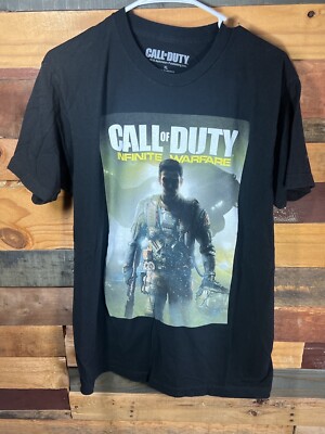 Call Of Duty Infinite Warfare Video Game themed Black colored T Shirt Size XL