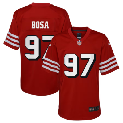 NFL ジャージ　BOSA 97 アメリカサイズXL Amazon.com: Nick Bosa #97 San Francisco Football Cotton Shirt