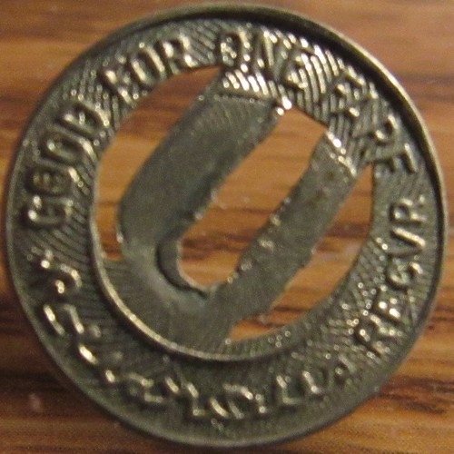 1919 United Railways Co. of St. Louis, MO Transit Trolley Token - Missouri #1 - Picture 2 of 2
