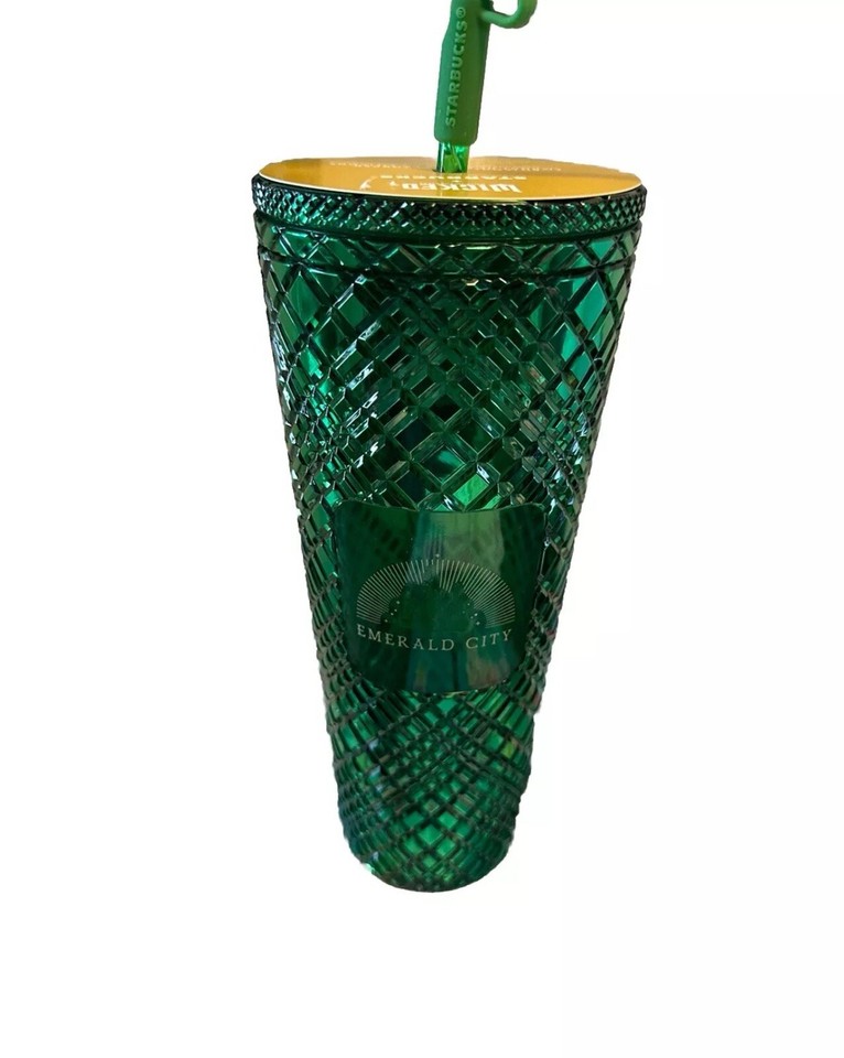 Starbucks Wicked Emerald City Tumbler Cup OZ NEW with Straw Topper 2024