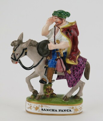 Minton Porzellan Flatback Figur ' Sancha Panca' 1824-8