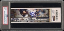 JD MARTINEZ MLB DEBUT HIT #1 FULL TICKET 7/30/2011 DODGERS RED SOX PSA 2 AUTO 10