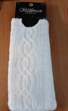 The Christmas Shoppe Tree Skirt Round 30" Hook Loop Closure New 100% Polyester