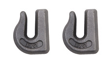 2 Weld On Grab Chain Hooks 38 Tractor Bucket Trailer Rigging Tow Wll 6600 Lbs