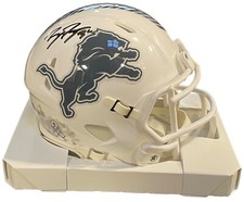 BRIAN BRANCH SIGNED LIONS SALUTE TO SERVICE MINI HELMET BECKETT WITNESS COA