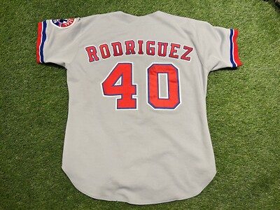AUTHENTIC RUSSELL HENRY RODRIGUEZ MONTREAL EXPOS ROAD MLB BASEBALL JERSEY SZ 48
