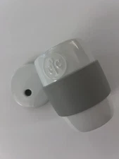 THE PAMPERED CHEF WHITE CERAMIC EGG COOKER WITH SILICONE SLEEVE & LID #21B