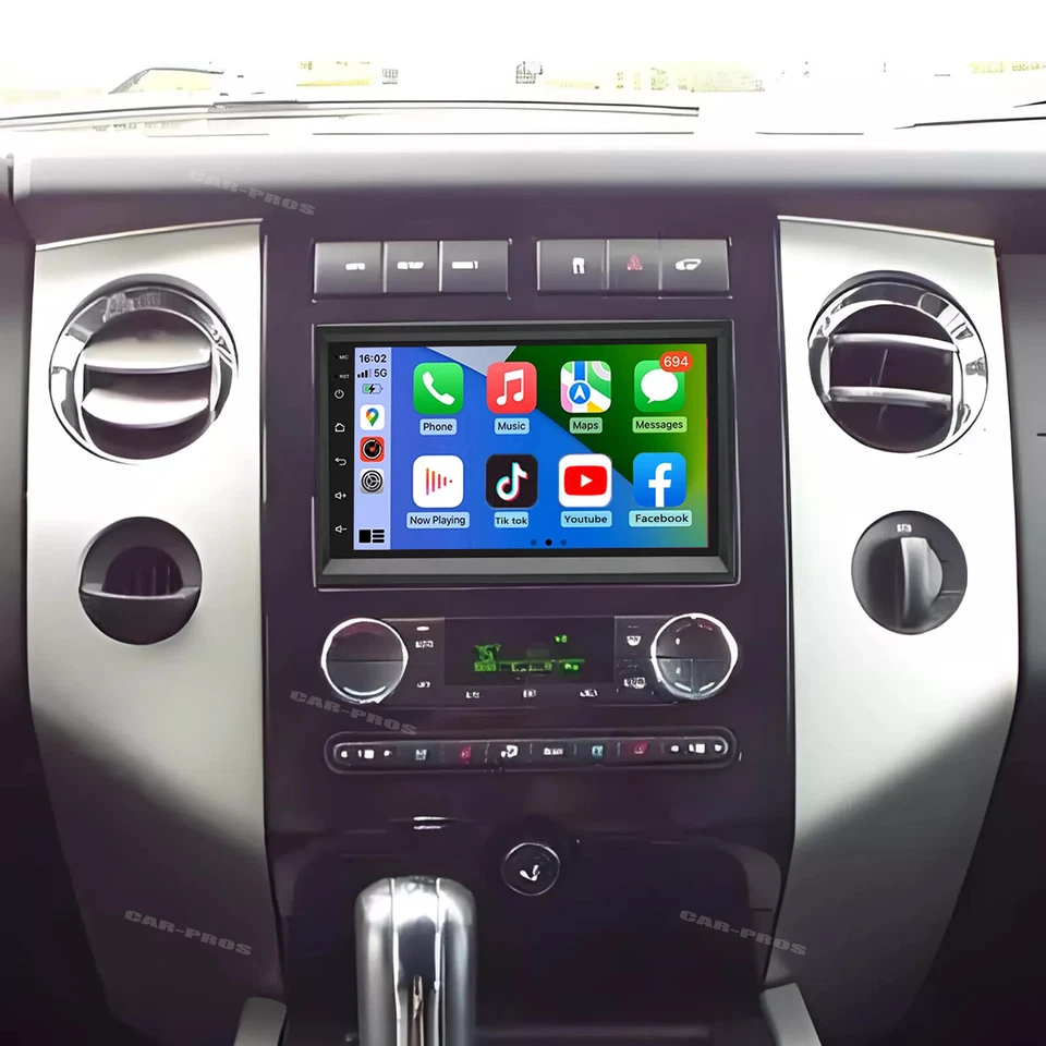 Radio estéreo para automóvil Android 13 Carplay GPS navegación WIFI para Ford Expedition 2007-2014 Foto 3 de 4