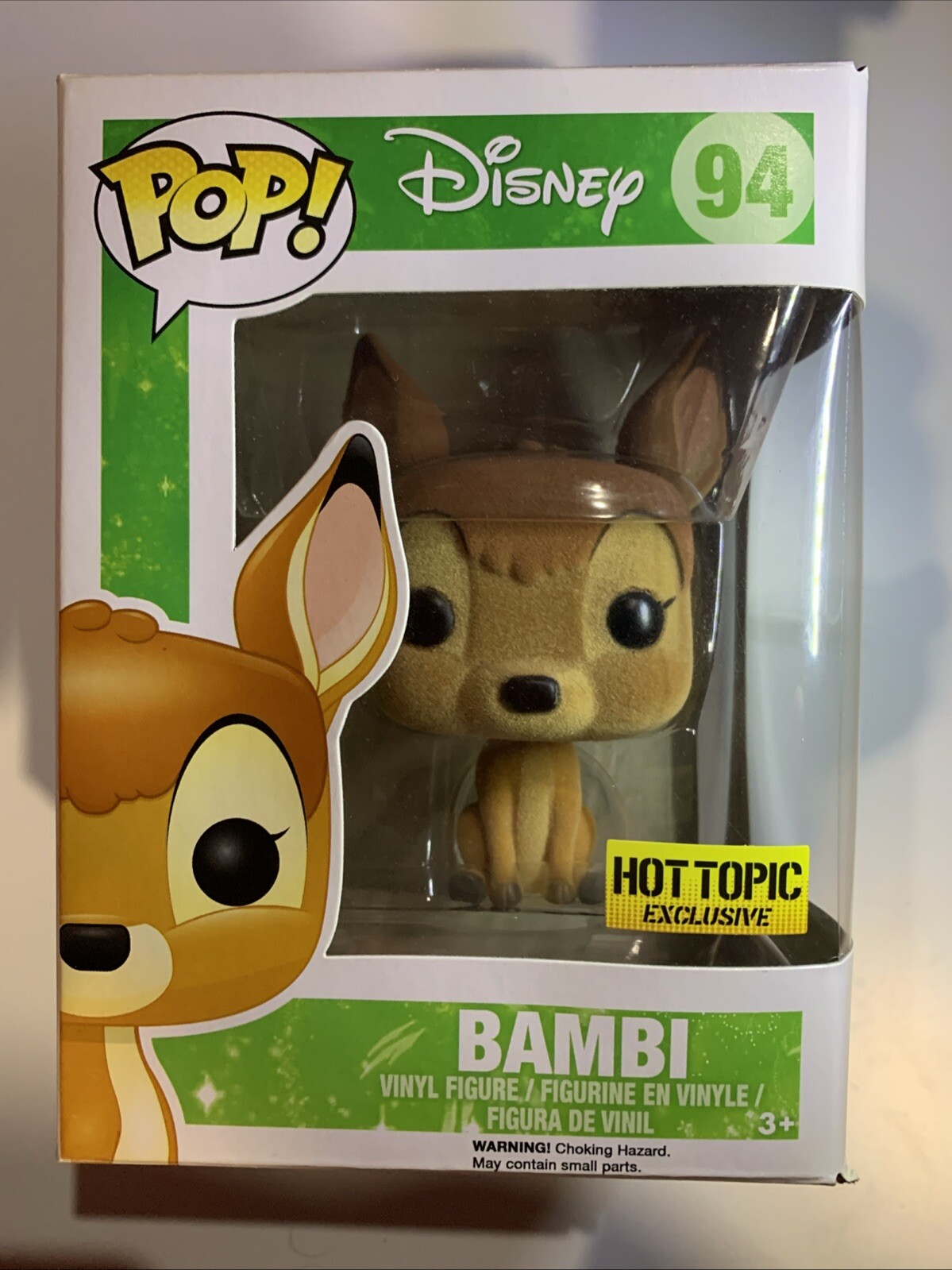 Funko Pop Disney Bambi #94 Flocado Hot Topic Exclusivo Caja Daños