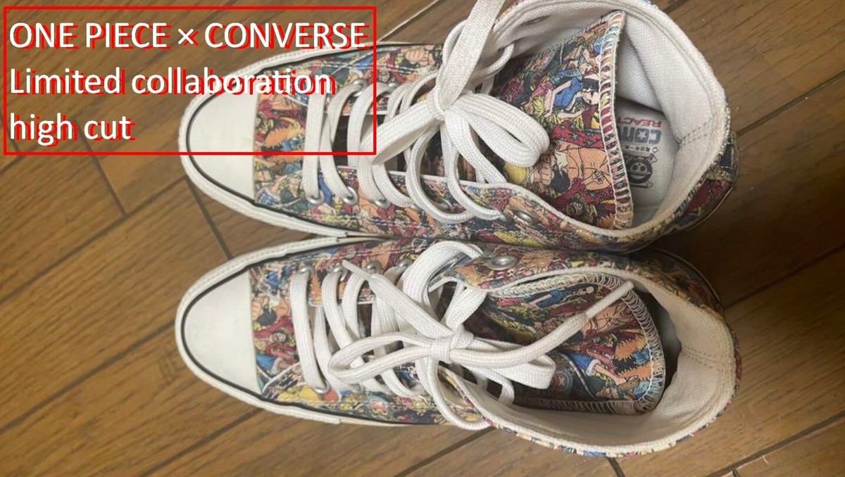 ONE PIECE × CONVERSE Limited collaboration high cut Japan 25.5cm