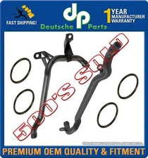 WATER + ENGINE HEATER INLET COOLANT PIPE 11531705210 + 11537502525 For BMW Set 2