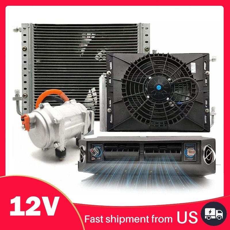 12V Air Conditioner for Car Bus RV Semi Trucks 12000 BTU Universal Fit-image