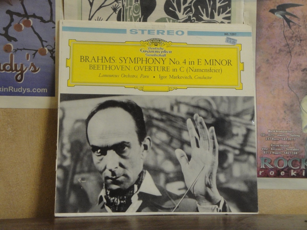 英LP Igor Markevitch, Orchestre Des Concerts Lamoureux Brahms Beethoven Symphony No. 4 In E Minor 2548217 HELIODOR /00260 英LP Igor Markevitch, Orchestre Des Concerts Lamoureux