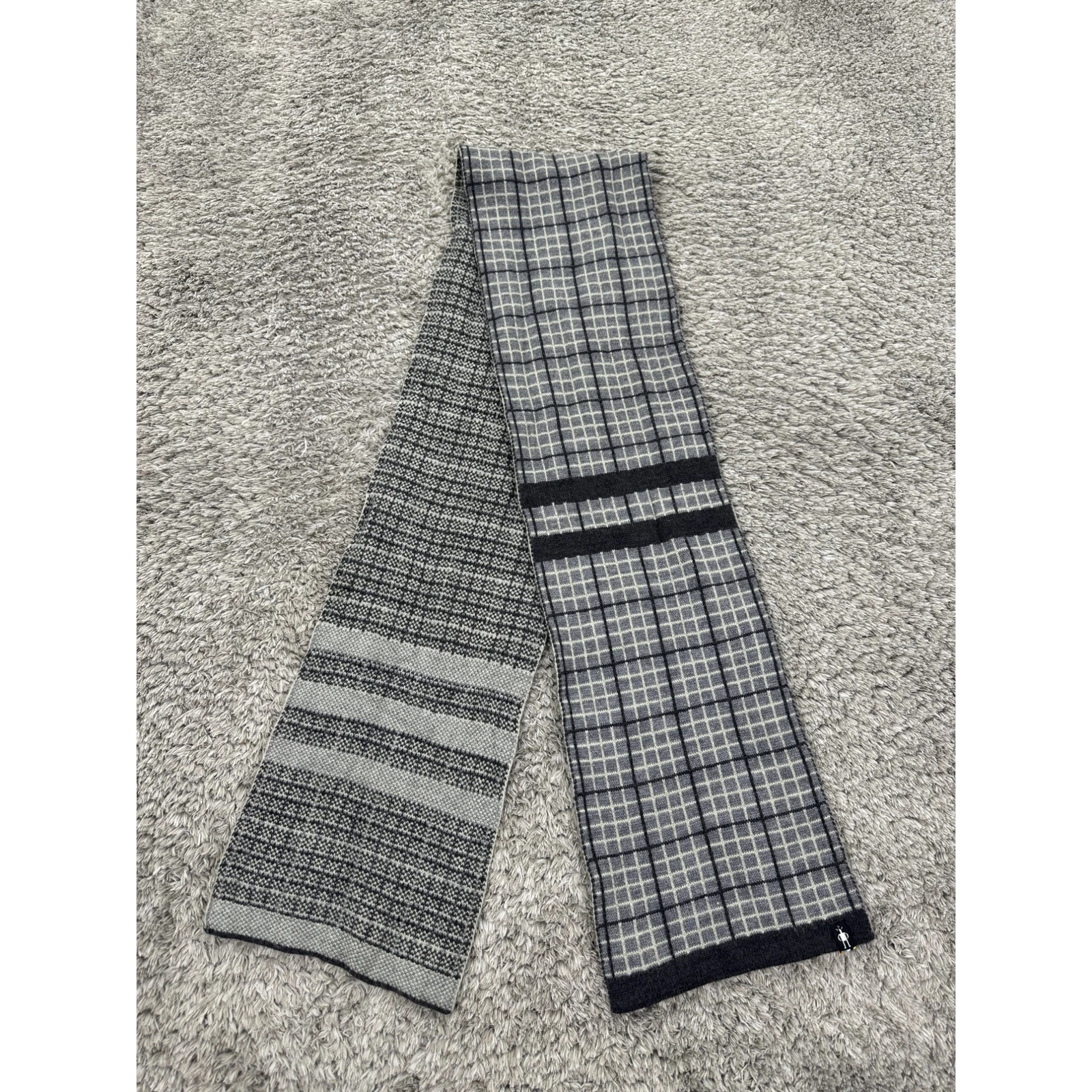 smartwool handknit winter snow ski windowpane plaid 