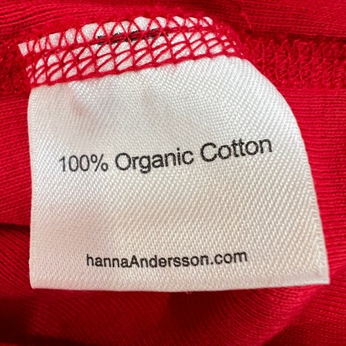 Hanna Andersson Santa Shirt Organic Cotton Christmas Holiday Top Size Large - Picture 3 of 11