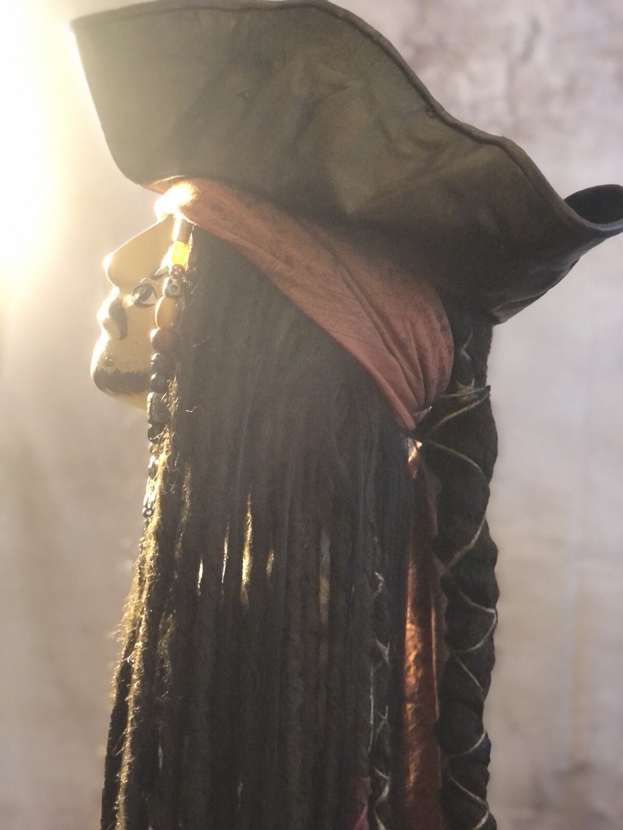 Authentic Captain Jack Sparrow Wig Costume Replica Hand Made