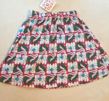 Hanna Andersson Skirt Floral Pink White Cotton Flared sz 130 / 8 US