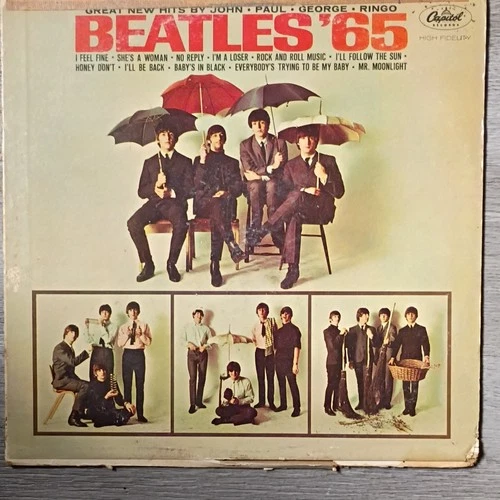 vinyl record, The Beatles, LP, Beatles '65, Capitol Records, Rock, 12", 33 RPM
