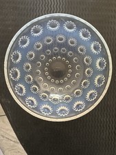 Bol Lalique France Cristal Motif Perles Signé Ø 13,5 cm