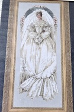 Lavender  Lace White Lace Angel Wedding Bride Victorian Designs Cross Stitch