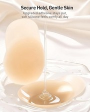 Niidor Nipple Covers For Women With Lift - Creme Color for Cups Size C-DD