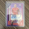Nikola Milenkovic Auto 2026 Topps Chrome Premier League #CA-NM Purple Wave /75