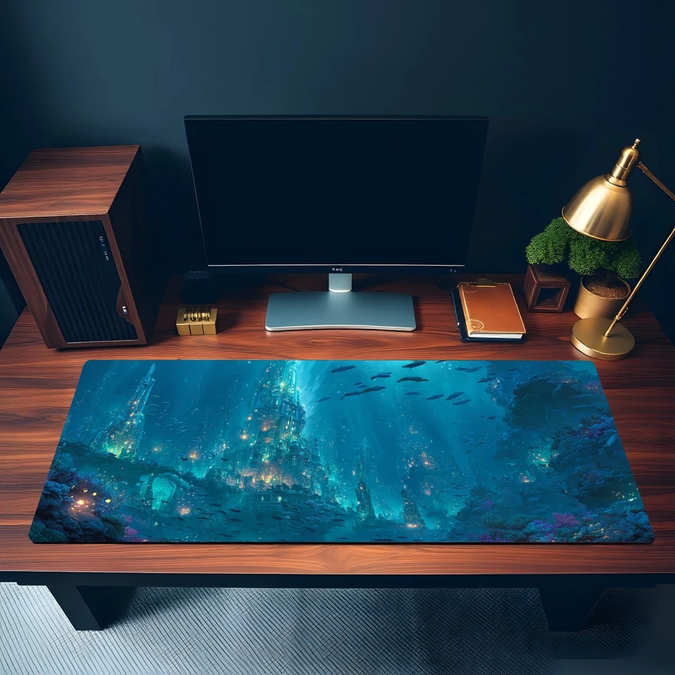 部落 Merfolk 主题游戏垫 – 卡哇伊动漫风格游戏垫适用于万智牌/TCG — 第 3/4 张图片