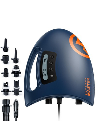 #ad Pump Air 20PSI High Pressure Dual Stage Auto Off Dark Blue OP20 SUP Shark Stand $154.99