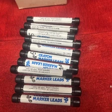 VINTAGE SCRIPTO NO. G920 BLACK CRAYON MARKER LEADS 11 PCS - NEW (p3)
