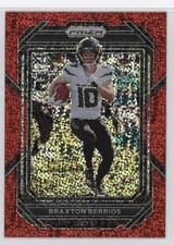2022 Panini Prizm Red Sparkle Prizm Braxton Berrios #227 1s8f