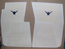1955 1956 1957 55 56 57 Ford Thunderbird Rubber Floor Mats Rare White Color