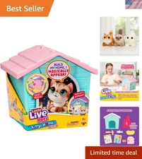 Build and Play My Kitty's Home - Surprise Plush Kitten & Pet Carrier for Kids