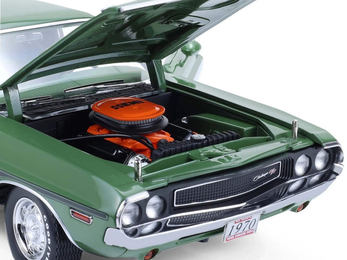1970 Dodge Challenger R/T Hemi F8 Green with Black Stripes and