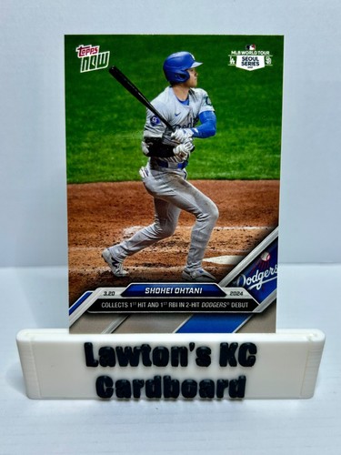 2024 Topps Now Shohei Ohtani #1 Dodgers Debut Seoul Series 1st Hit RBI - NM
