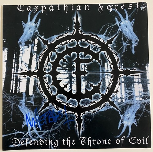Carpathian Forest (Nattefrost) **HAND SIGNED** 12x12 photo ~ Defending The.. - Picture 1 of 1