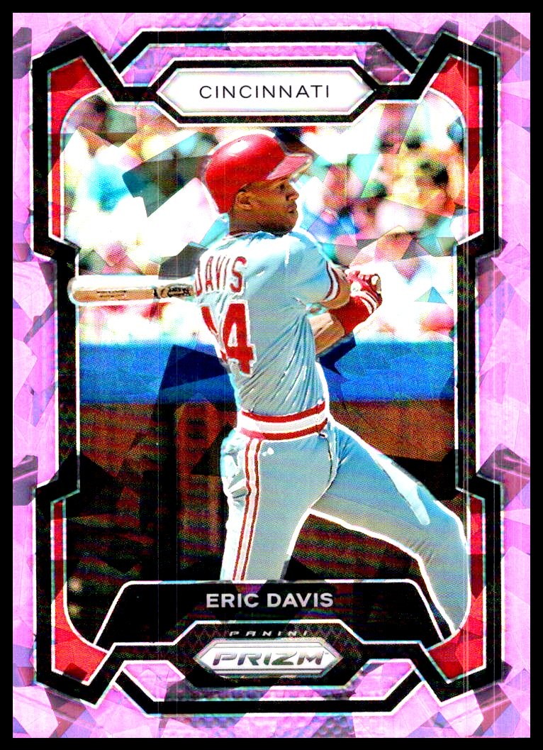 2024 Panini Prizm #128 Eric Davis Pink Ice Prizms