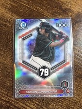 KAYSON CUNNINGHAM 79 DIAMONDBACKS TOPP 100 2026 TOPPS BOWMAN BASEBALL 