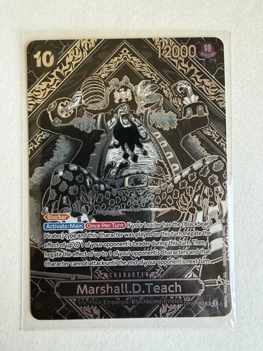 OP12 Legacy of the Master  Marshall.D.Teach (SP) (Silver) OP09-093